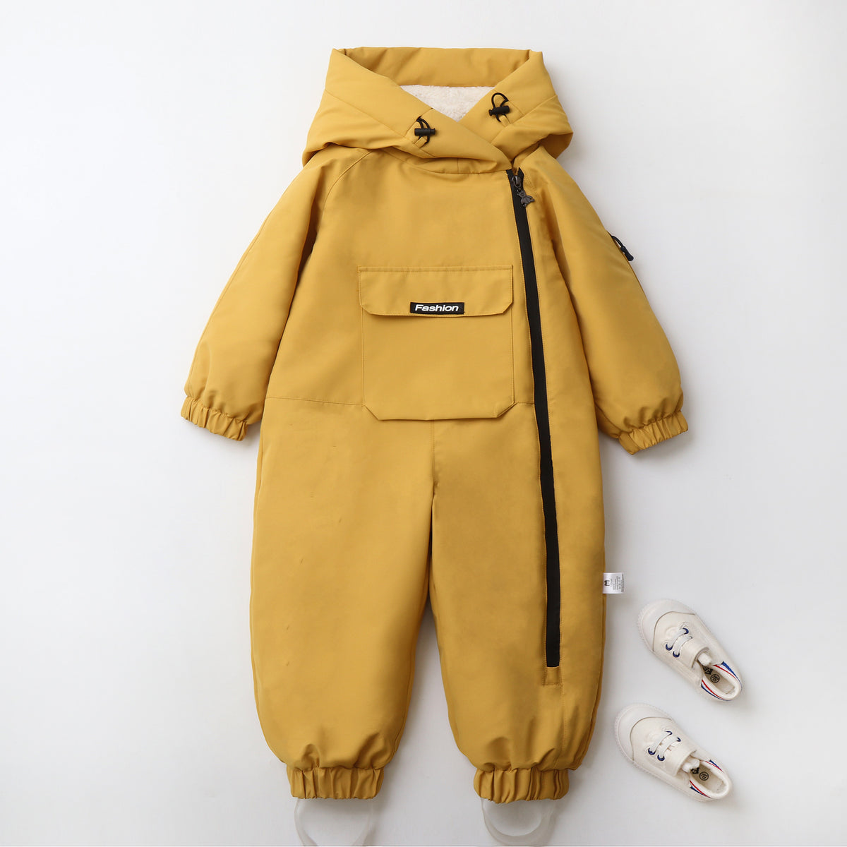 Hooded krypoverall för baby