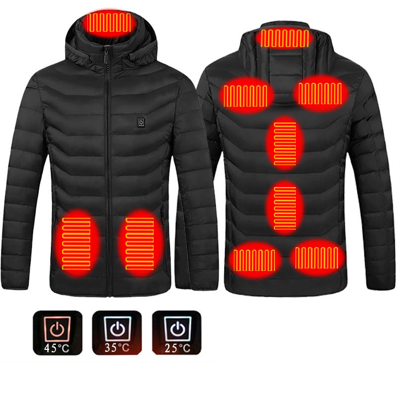 Värmejacka Herr Elektrisk 9 Zoner - Puffer