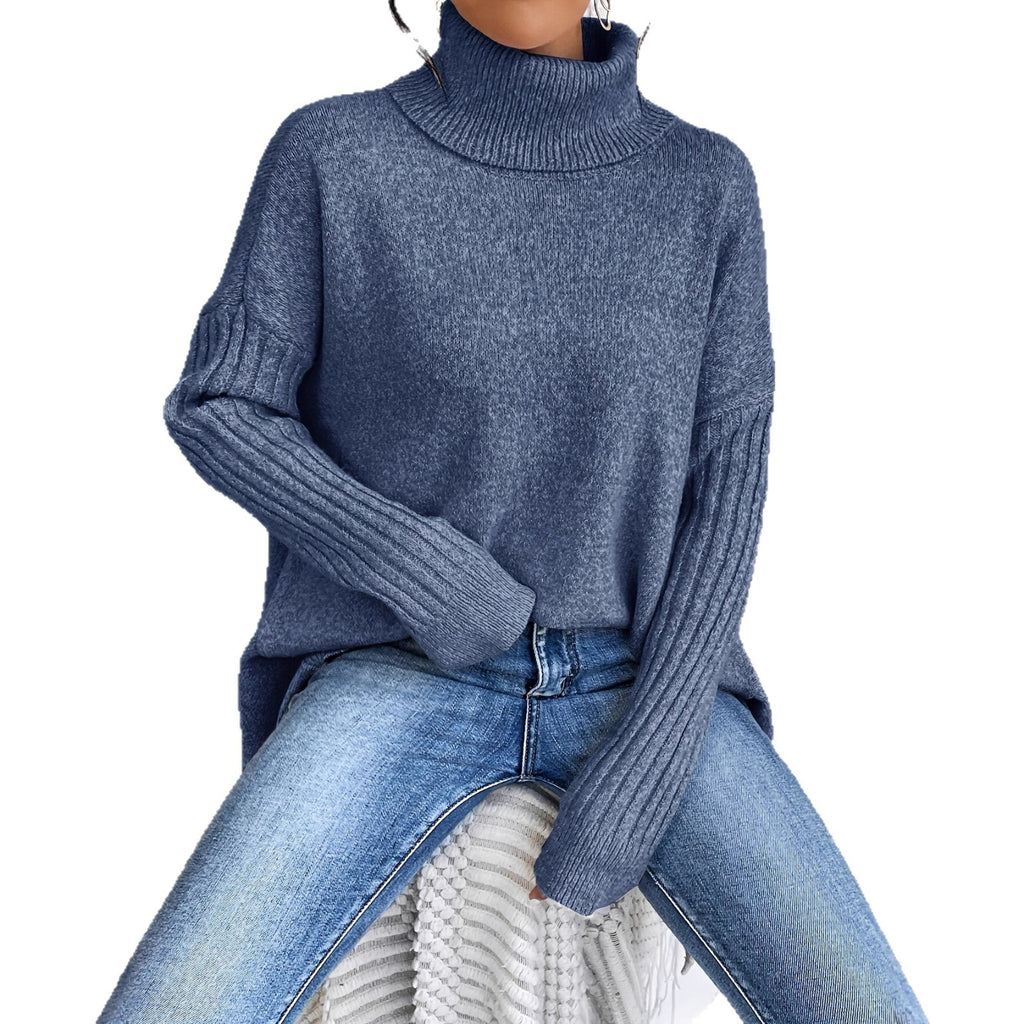 Off-shoulder polotröja – loose fit