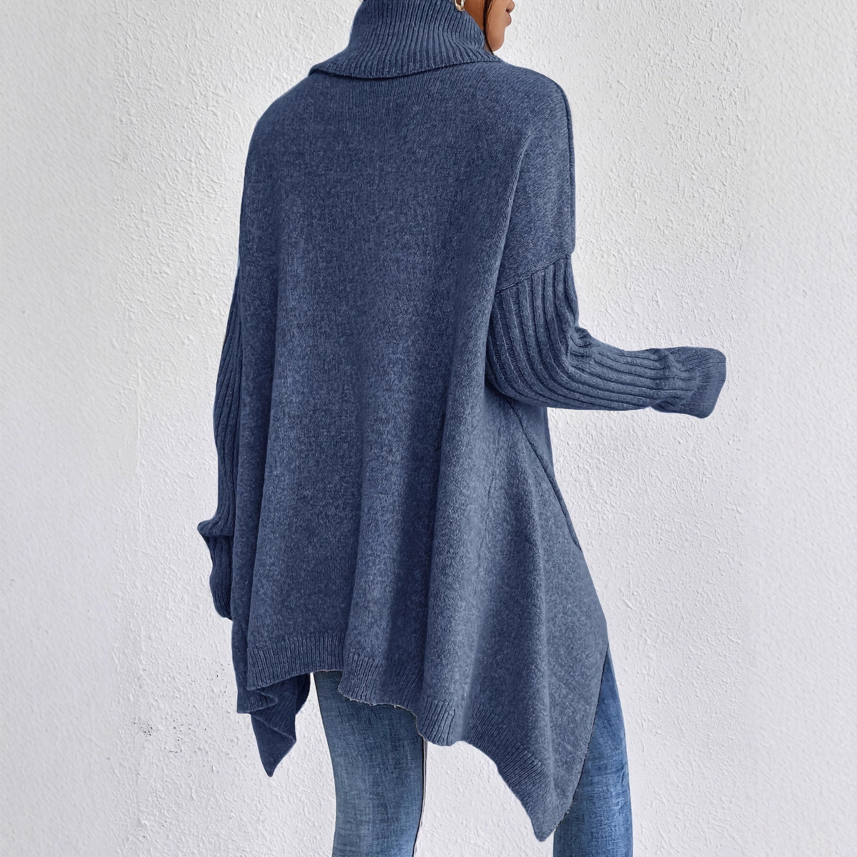 Off-shoulder polotröja – loose fit