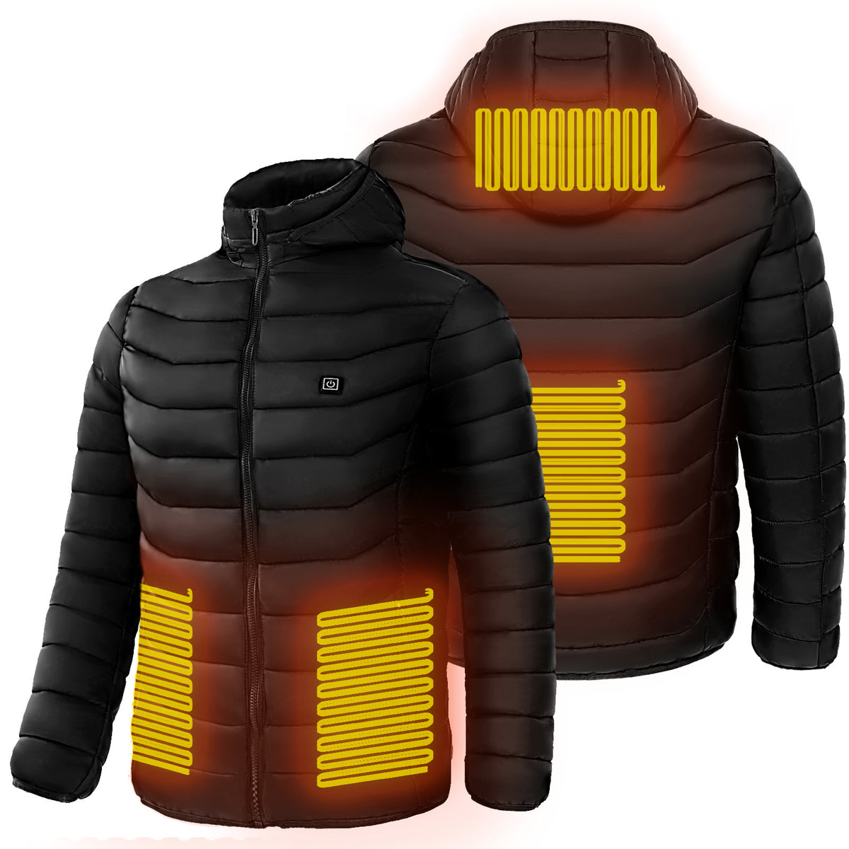 Värmejacka Herr Elektrisk 9 Zoner - Puffer