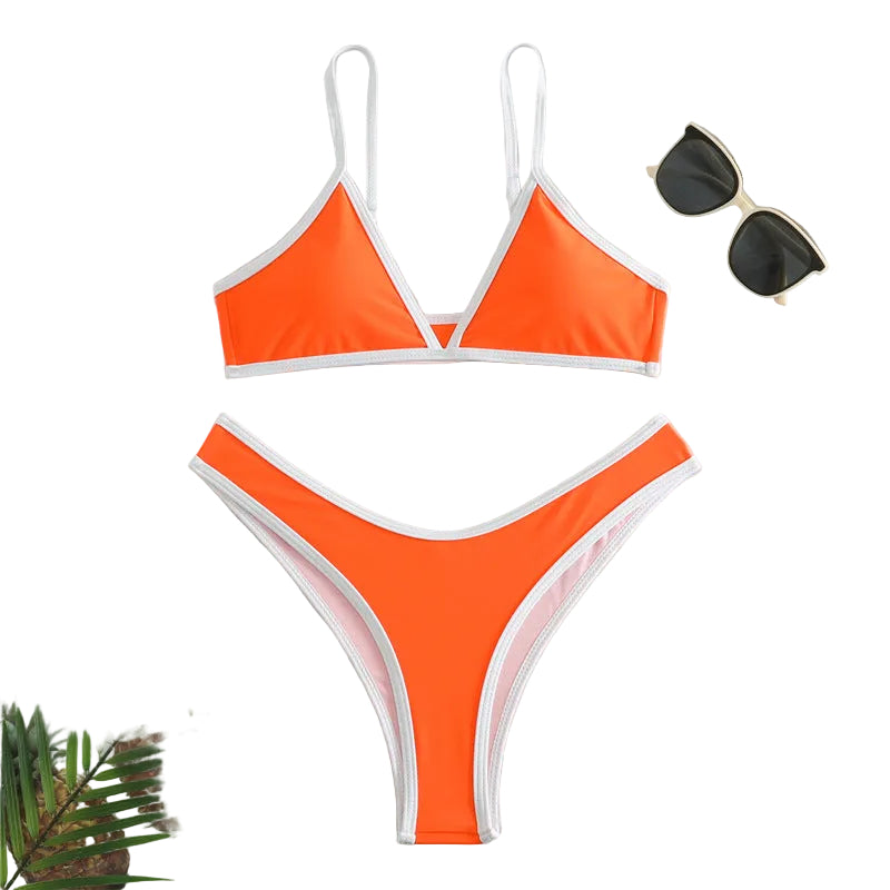 Trekantsbikini – enfärgad