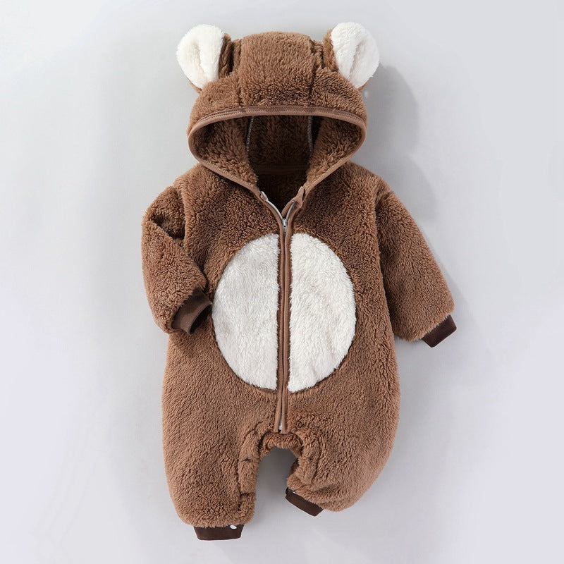 Varm babybody med fleecefoder