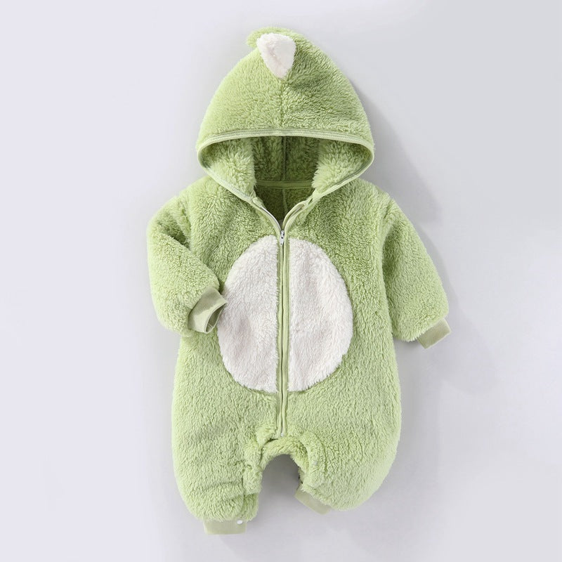 Varm babybody med fleecefoder